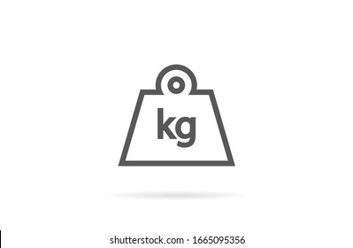 Weight Icon vector in trendy flat style isolated on grey background. Mass symbol for your web site design, logo, app, UI.Weight Icon vector illustration, Weight Icon vector