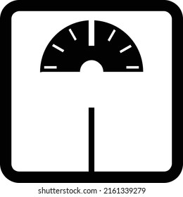 weight icon vector with white background