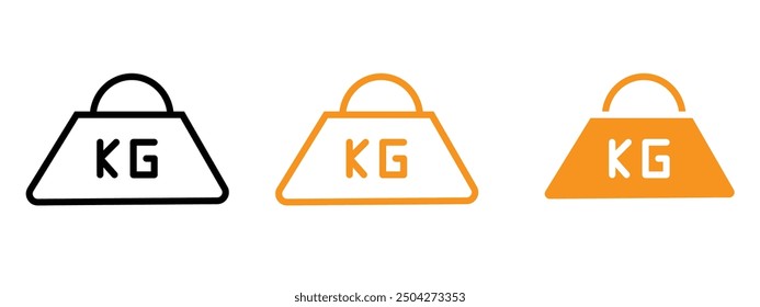 Weight icon web design in vector