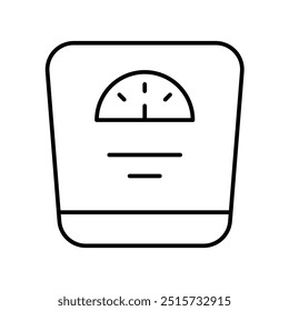 weight icon with white background vector stock illustration