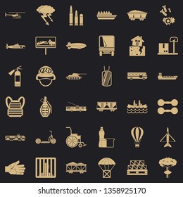 Weight icons set. Simple style of 36 weight vector icons for web for any design