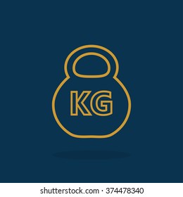 weight kg icon
