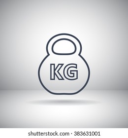 weight kg icon