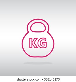 weight kg icon