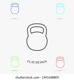 Weight kg vector icon. weight for sport badge. home study weight badge. gym weight badge.10 eps icon icons. flat icon design.