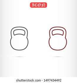 Weight kg vector icon. weight for sport badge. home study weight badge. gym weight badge.10 eps icon icons. flat icon design.