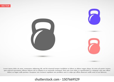 Weight kg vector icon. weight for sport badge. home study weight badge. gym weight badge.10 eps icon icons. flat icon design.