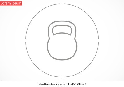 Weight kg vector icon. weight for sport badge. home study weight badge. gym weight badge.10 eps icon icons. flat icon design.