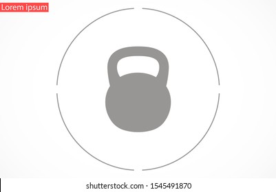 Weight kg vector icon. weight for sport badge. home study weight badge. gym weight badge.10 eps icon icons. flat icon design.