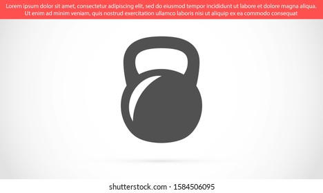Weight kg vector icon. weight for sport badge. home study weight badge. gym weight badge.10 eps icon icons. flat icon design.