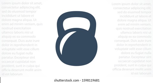 Weight kg vector icon. weight for sport badge. home study weight badge. gym weight badge.10 eps icon icons. flat icon design.