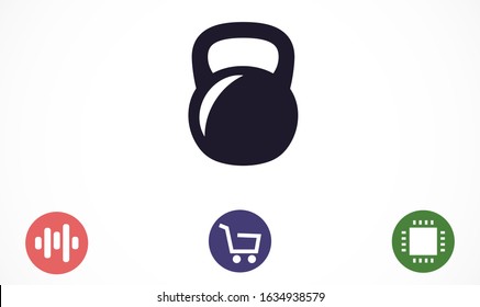 Weight kg vector icon. weight for sport badge. home study weight badge. gym weight badge.10 eps icon icons. flat icon design.