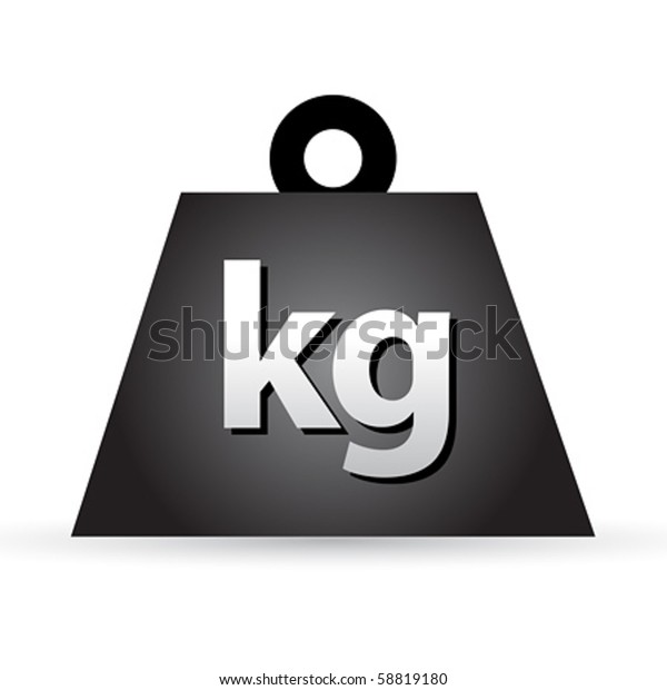 Weight kilogram barbell\
sign