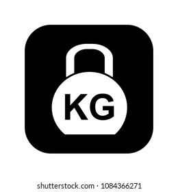 Weight kilogram icon