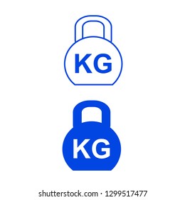 Weight kilogram icon