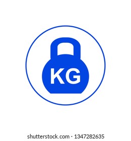 Weight kilogram icon