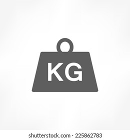 weight kilogram icon