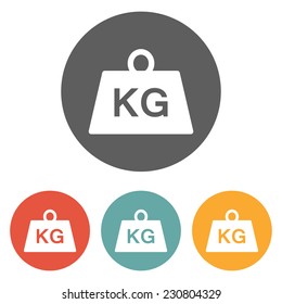 weight kilogram icon