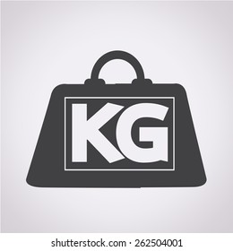 weight kilogram icon
