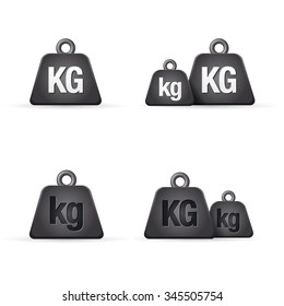 Weight kilogram icon