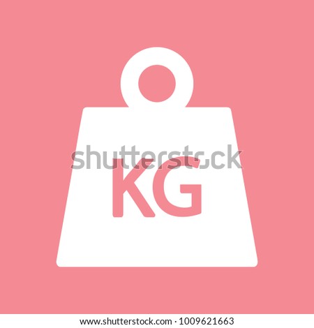 Weight kilogram icon
