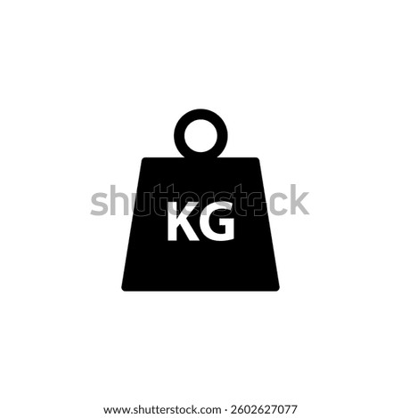 Weight kilogram icon Black, simple trendy style illustration for web and app..eps

