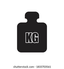 Weight kilogram icon design isolated on white background