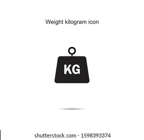 Weight kilogram icon design vector illustration graphic on background