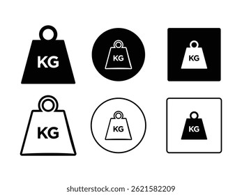 weight kilogram icon design vector isolated transparent background