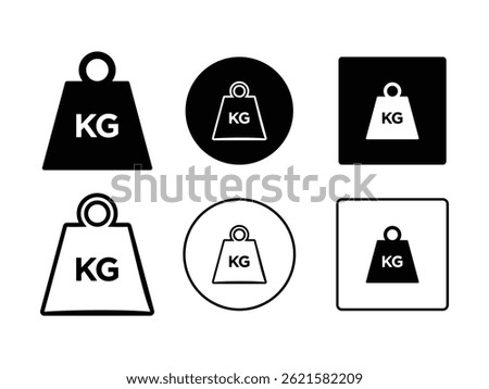 weight kilogram icon design vector isolated transparent background