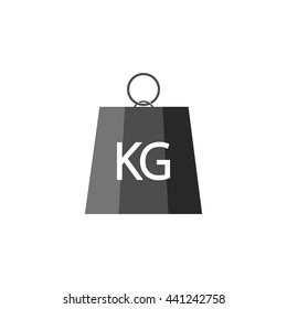 Weight kilogram icon kg vector