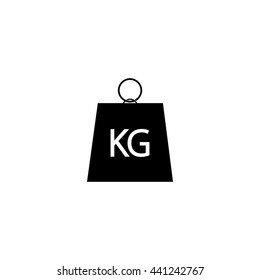 Weight kilogram icon kg vector