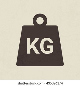 Weight kilogram icon - Vector