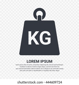 Weight kilogram icon - Vector