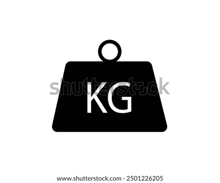 weight kilogram icon. vector design.