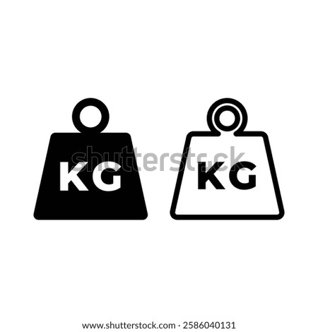 weight kilogram icon vector design template