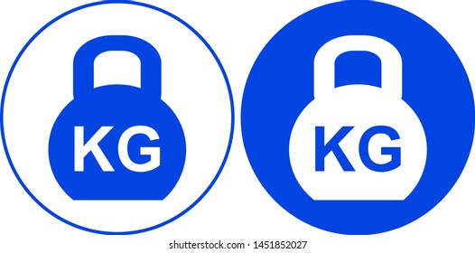 Weight kilogram icon. Vector illustration