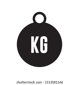 Weight kilogram icon. Vector illustration