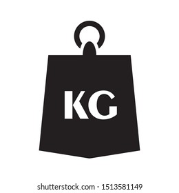 Weight kilogram icon. Vector illustration