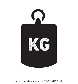 Weight kilogram icon. Vector illustration