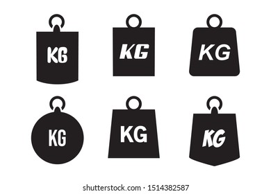 Weight kilogram icon. Vector illustration