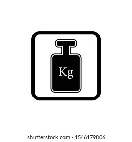 Weight kilogram icon vector, icon illustration