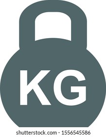 Weight kilogram icon. Vector illustration