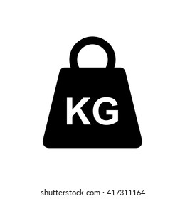 Weight kilogram icon . Vector illustration