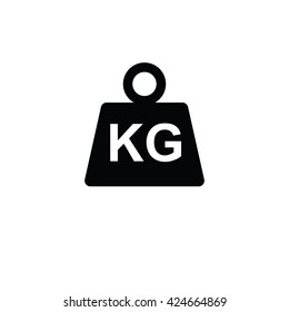 Weight kilogram icon. Vector illustration