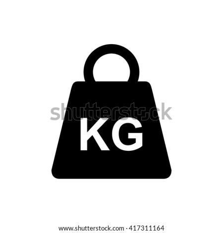 Weight kilogram icon . Vector illustration