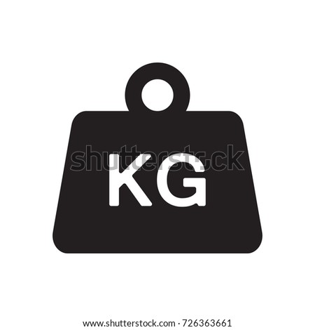 Weight kilogram icon Vector illustration