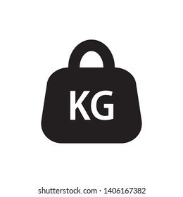 Weight kilogram icon vector isolated