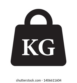 Weight kilogram icon vector isolated