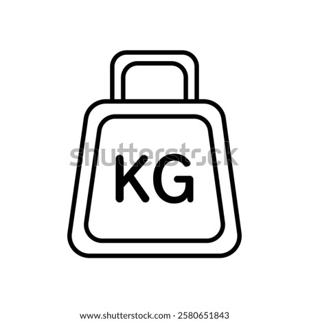 Weight kilogram icon Vector logo set flat